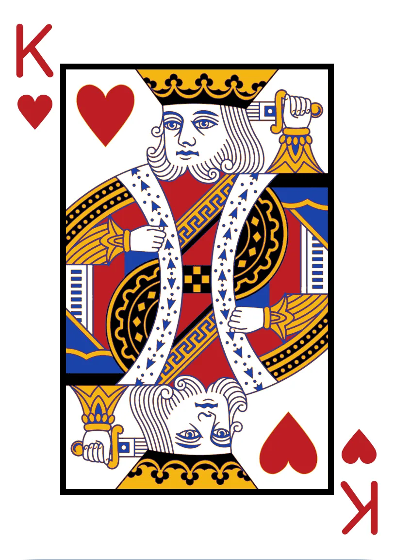 King of Hearts playing card