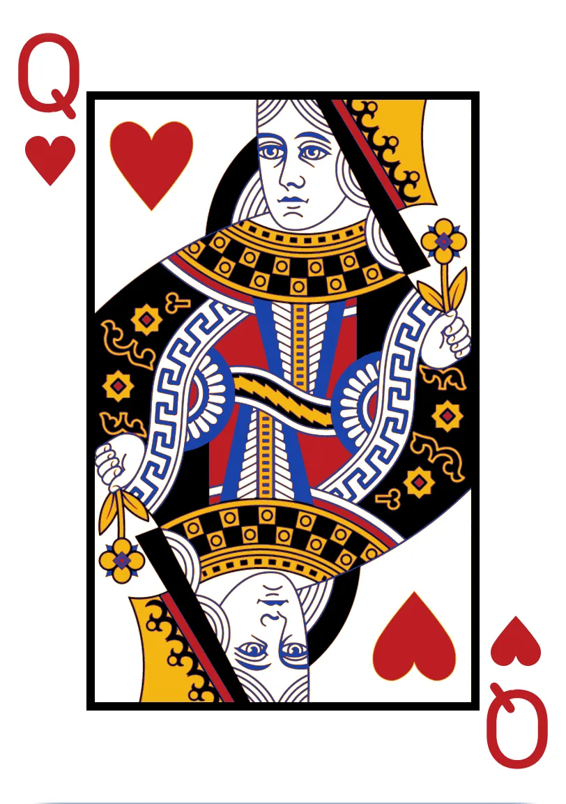 Queen of Hearts playing card